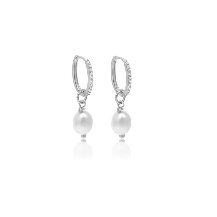 עגילי חישוק כסף - קמרון