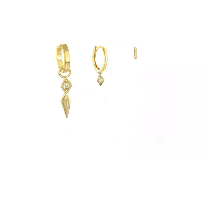 סט עגילי זהב -רורי