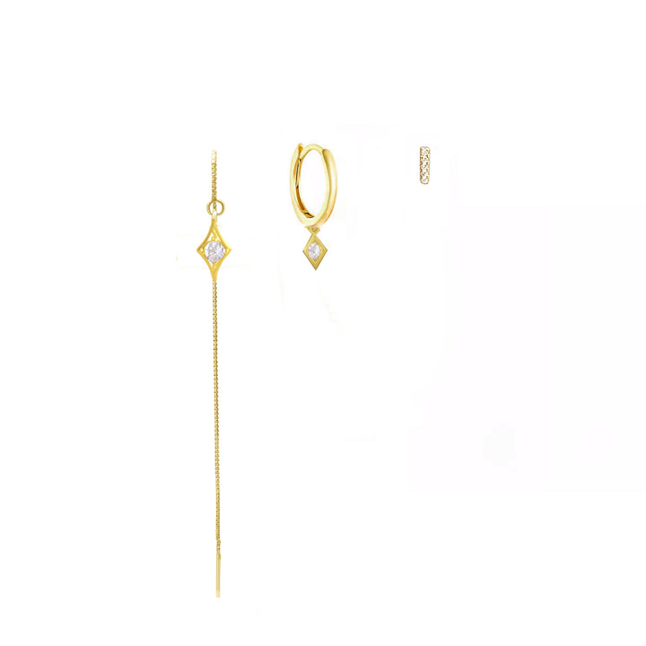 סט עגילי זהב -סול