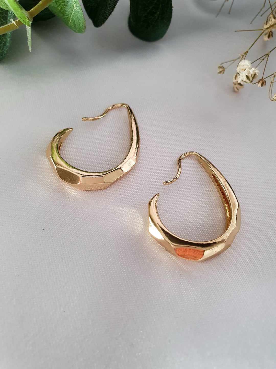 עגילי חישוק זהב - סולין