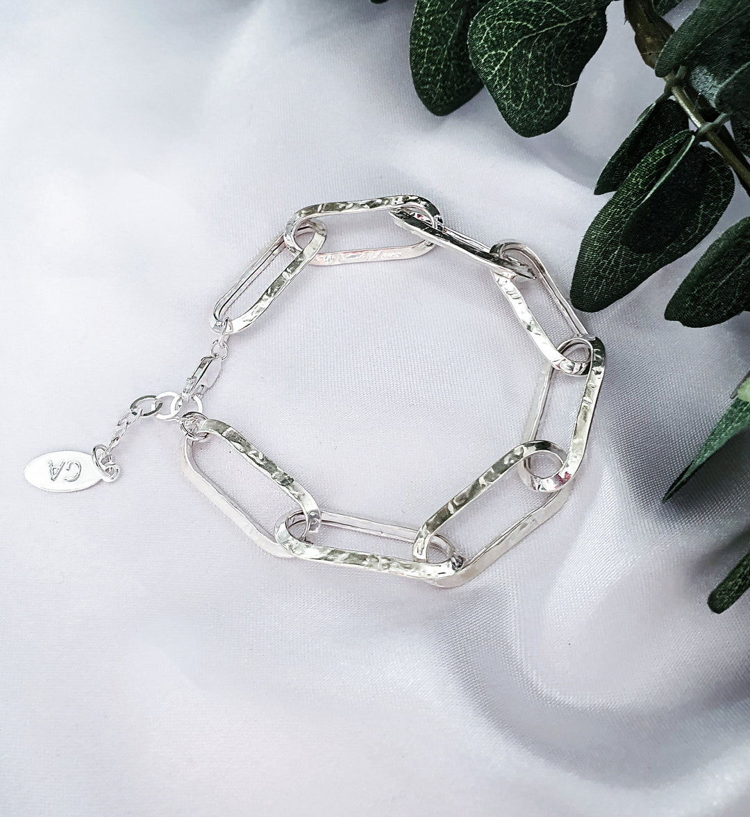 צמיד חוליות כסף דלינה