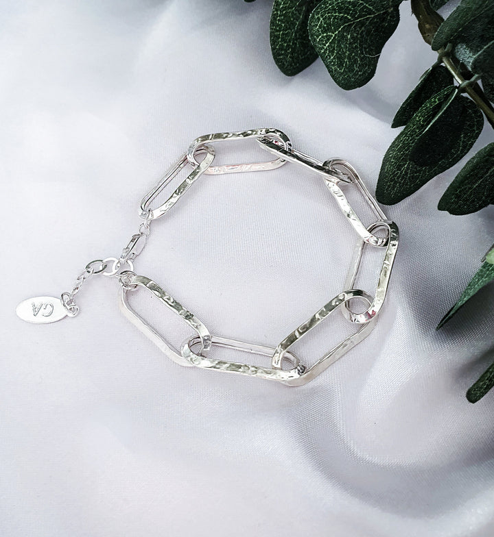 צמיד חוליות כסף דלינה