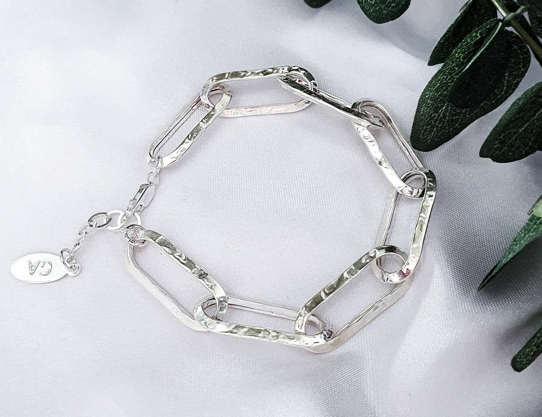 צמיד חוליות כסף דלינה