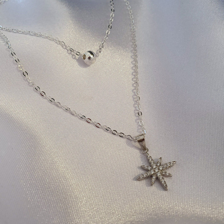 סט שרשראות כסף - אליסון