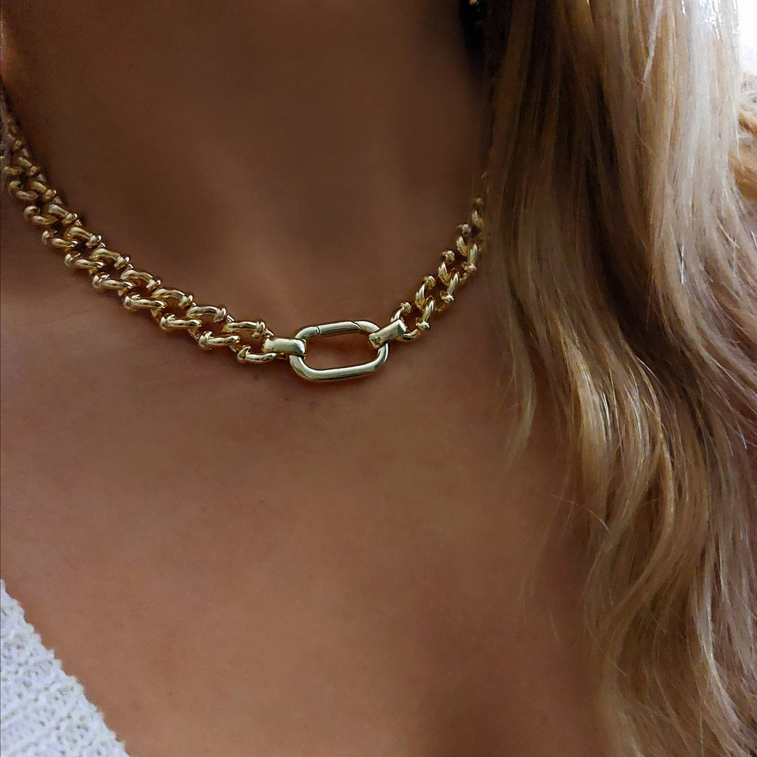 שרשרת צ'וקר זהב - איריס