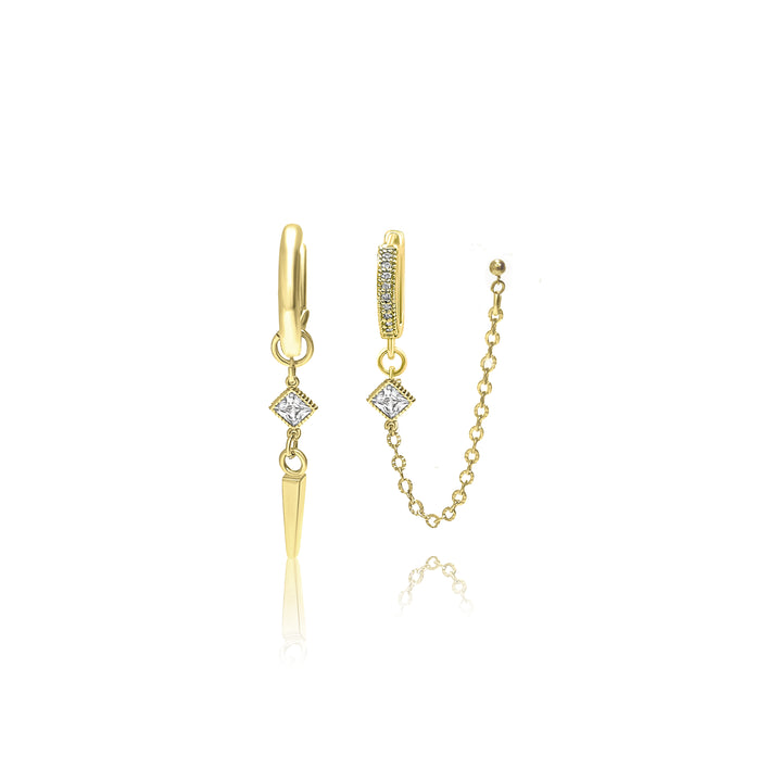 סט עגילי זהב - נאדין