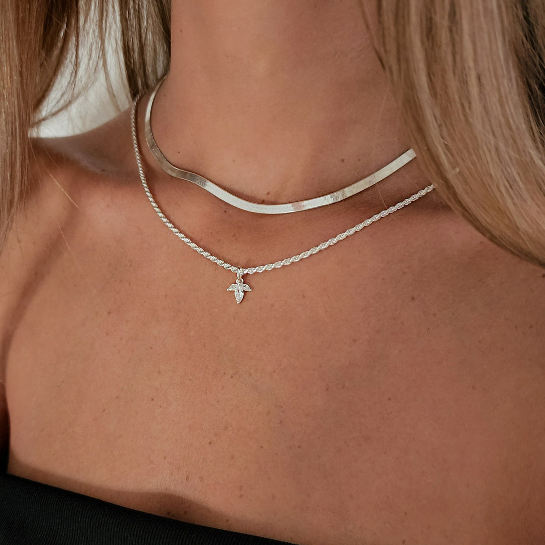 סט שרשראות כסף - מירנדה