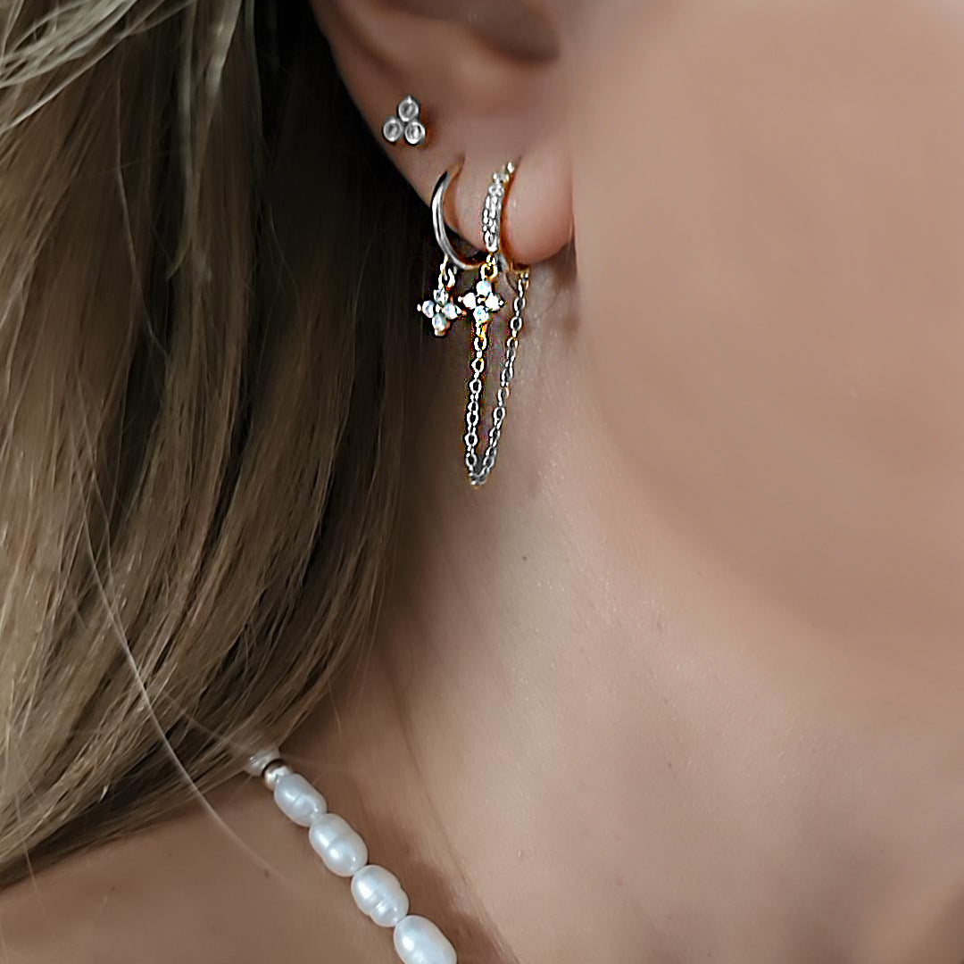 סט עגילי כסף - טלין